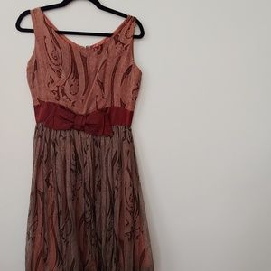 Vintage paisley print dress